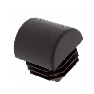Tappi per tubi quadrati con parte superiore bombata Inserti per tubi quadrati con nervature per tubi in LDPE